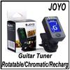 JOYO Гитарный тюнер JT-01 360-градусный поворотный перезаряжаемый цифровой ЖК-экран Клипсовый тюнер для гитары, баса, скрипки, укулеле Запчасти