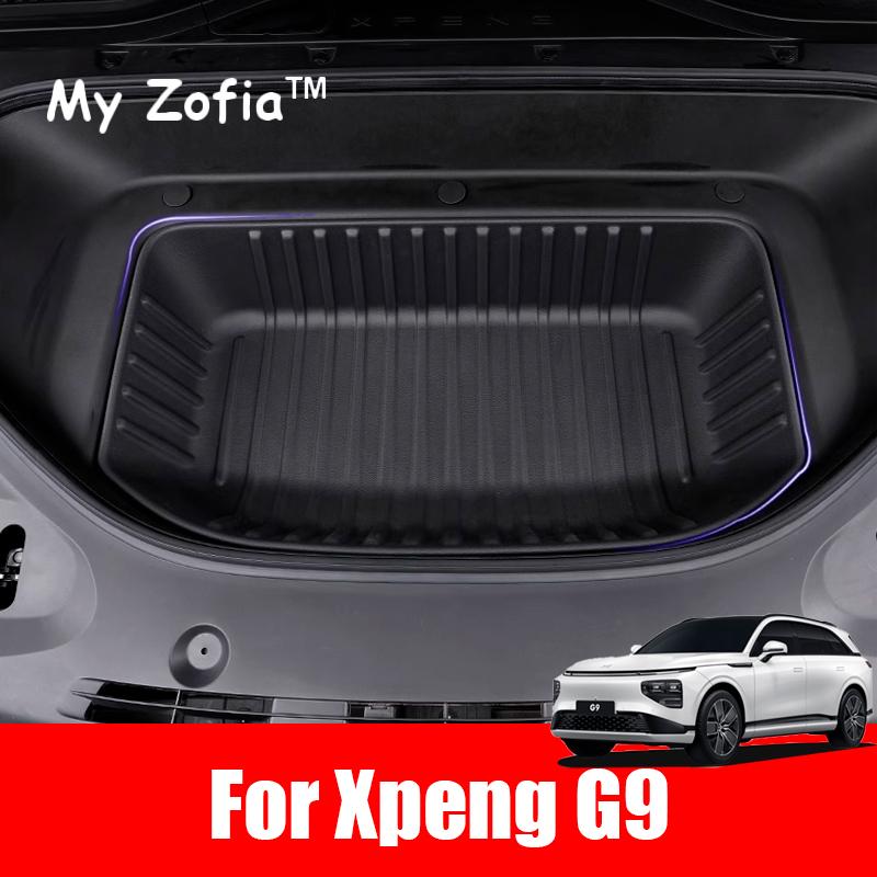 Для Xpeng XiaoPeng G9 2023 2024 2025 Автомобильный Передний Багажник Коврик для Хранения Подходит для Модифицированный TPE Нижний Коврик для Хранения Багажника Аксессуары для Интерьера