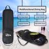 Portable Diving Fins Bag PVC Fins Protective Bag with Shoulder Strap for Scuba Diving