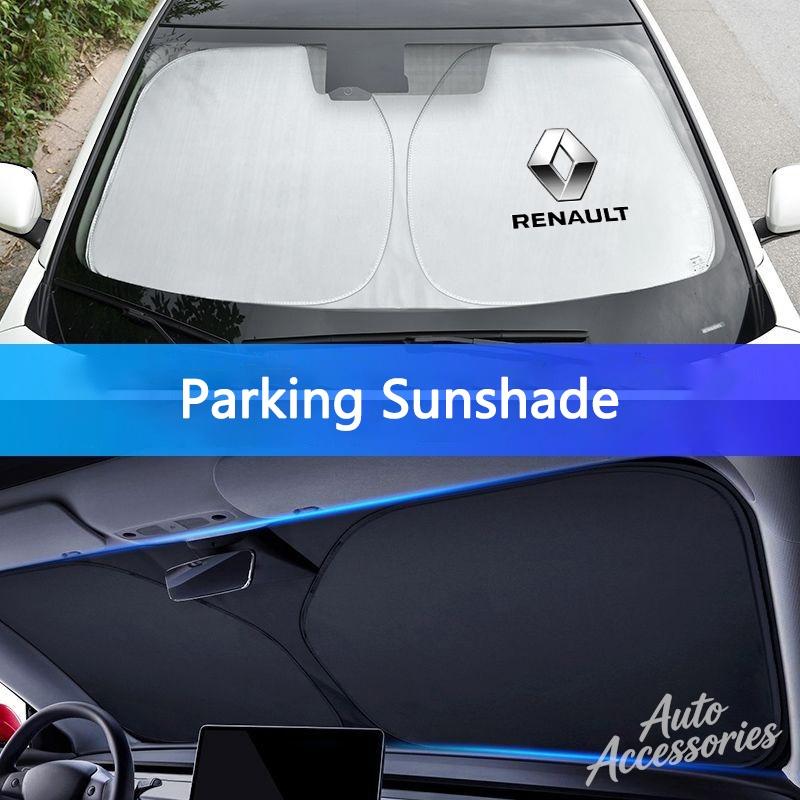 Car Windshield Sun Shade Cover Car Foldable Visor UV Protector For Renault Megane RS Clio ZOE Captur Espace Twingo Kangoo Logan t333