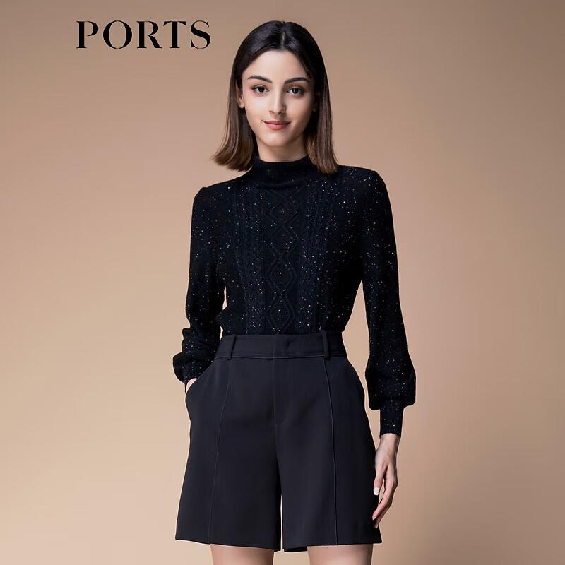 PORTS Women's 2024 Autumn/Winter Mock Neck Sweater