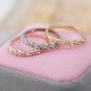 Twist Ring Shape Hand Jewelry Decorative Ornaments Gift Fashion Elegant Simple