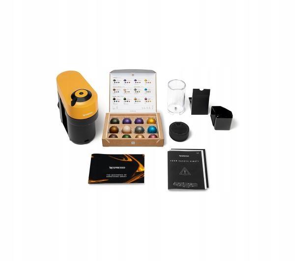 De'Longhi Vertuo Pop Nespresso Capsule Coffee Machine Yellow/Gold +12 Ka 1 Pc