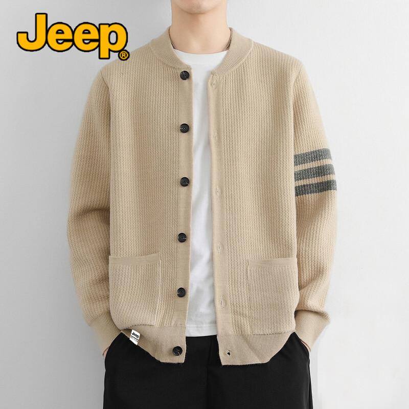 Jeep Мужской повседневный вязаный кардиган-куртка