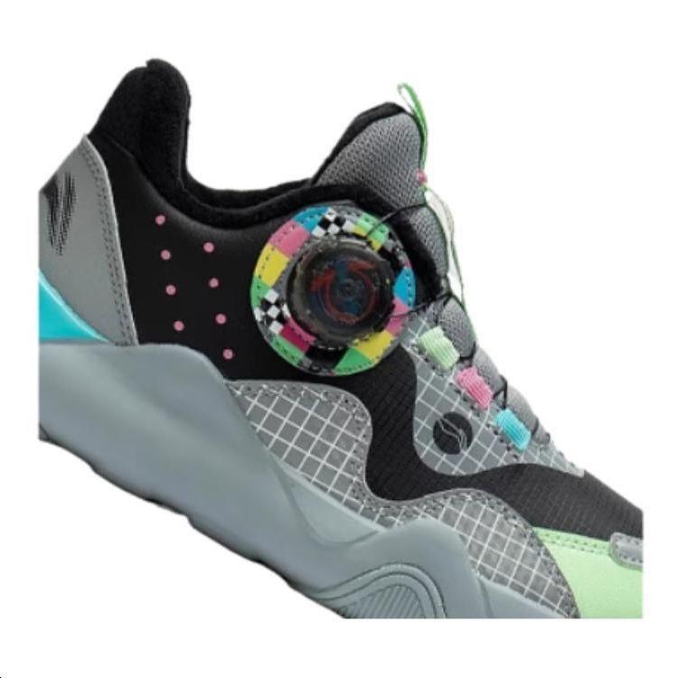 Li Ning Kids прочная дышащая легкая повседневная обувь детская обувь серая YKCS176-13