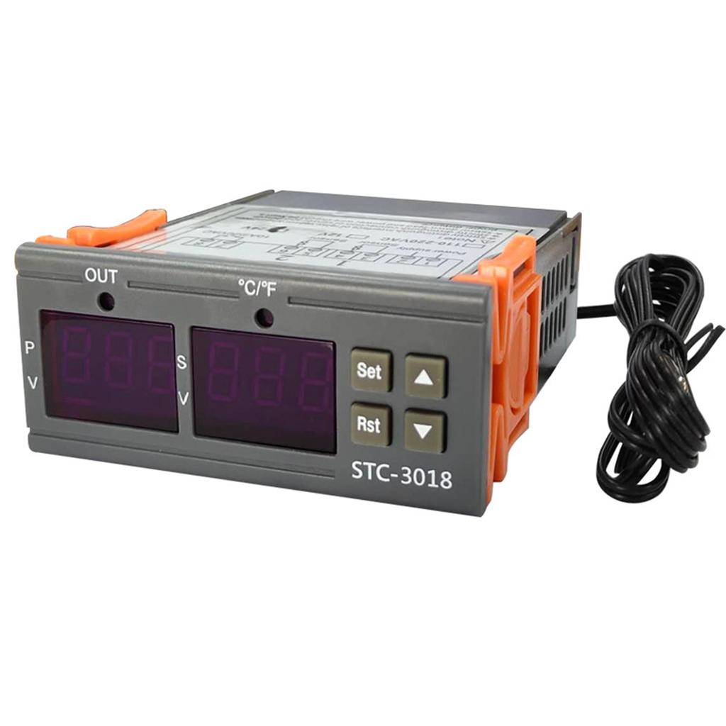 STC-3018 Temperature Controller, Digital LED Display Thermostat, Temperature Control Switch Micro