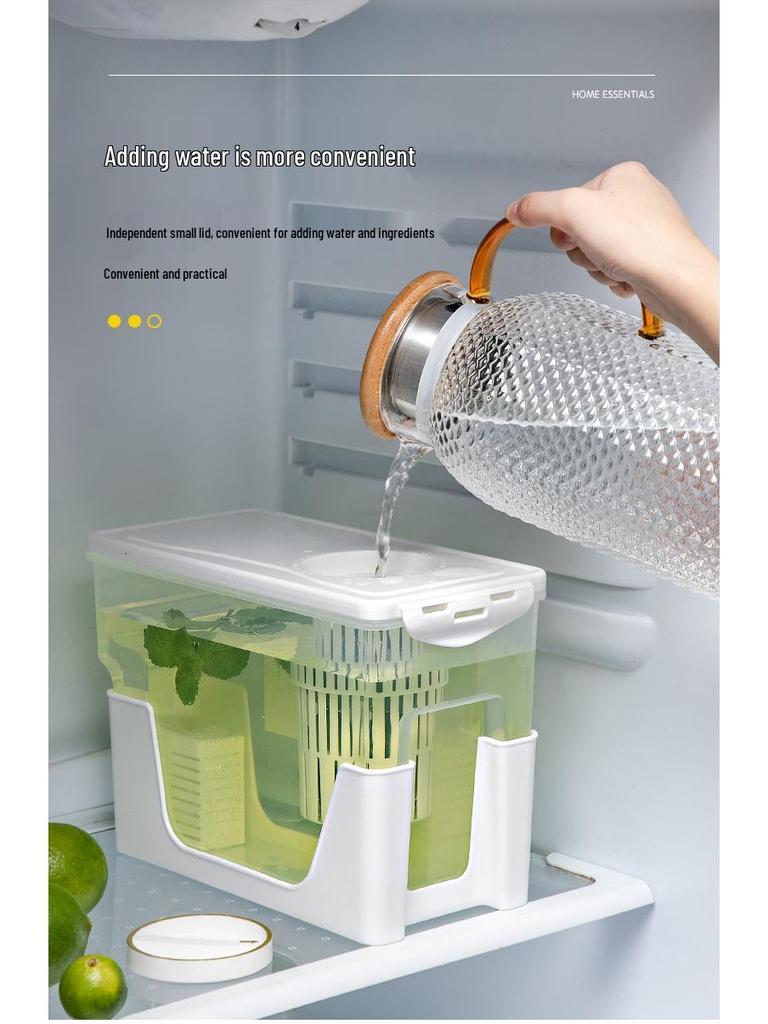 Чайник для холодной воды большой вместимости, устойчивый к высоким температурам, со сливным краном для сока, чая и кипяченой воды