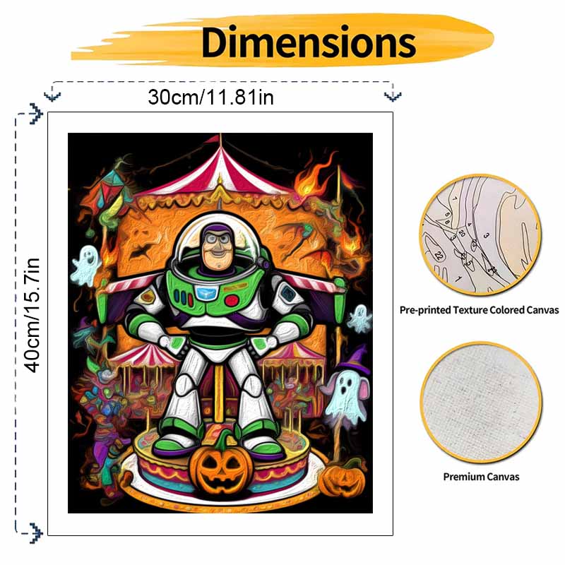 Disney Buzz Lightyear Oil Paint Hand Painting Art Kit. Home Decor Gift