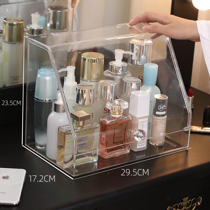 Прозрачный пыленепроницаемый органайзер для косметики большой вместимости для помады и средств по уходу за кожей