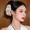 Vintage Colorful Flower Hair Stick Bohemian Fairy Side Clip Hairpin Chinese Style Thai Hair Fork Daily