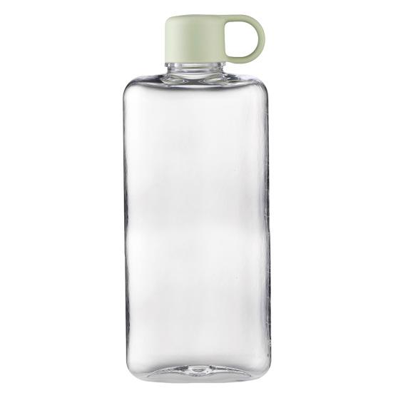 Water Cup 360/500ml Flat Water Bottle BPA Free Portable Pocket Size Water Container Transparent Drinkware