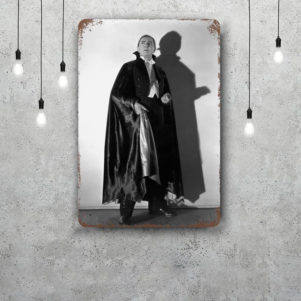 bela lugosi dracula actor Tin Sign Home Decor Wall Decor Art Wall Mural Room Decoration Decor Retro Metal Sign Plate Bar Posters