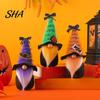 Halloween Home Decorations Gnome Decor, Cute Gradient Ghost Figurine, Faceless Statue Cool Patterns for Party Shelf Table, Spooky Ornament Office