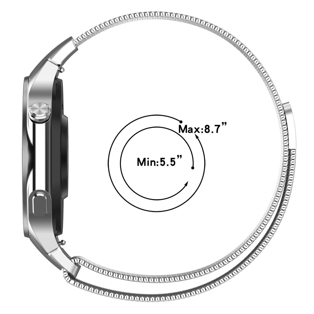 Для Oppo Watch X / OnePlus Watch 2 сменный магнитный ремешок для часов Milanese