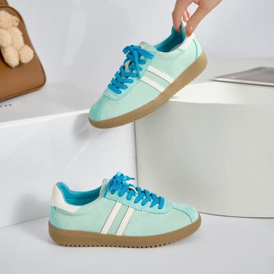 Женские весенние новые универсальные кеды на плоской подошве из красной кожи, повседневная спортивная обувь