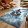 Football Messi Personalized Name Area Rug Design for Outdoor Entryway Playrooms Dining Room Antislip Carpet Decorate Offices