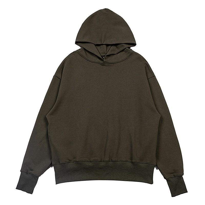 Mens Oversized Hooded Sweatshirt Cotton Blend 420g Fleece Casual Streetwear Fall