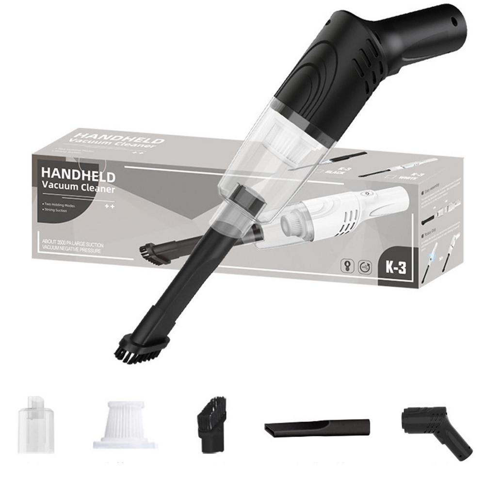 Автомобильный беспроводной пылесос с вращающейся ручкой на 45 градусов, беспроводной легкий ручной пылесос для уборки ковров и волос на полу
