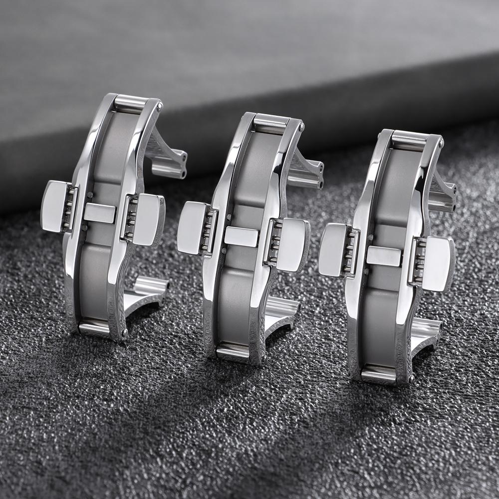 Для Tissot 1853 T035617 T035439 Пряжка для часов из нержавеющей стали Бабочка Пряжка для ремешка Металлическая кнопка для часов Аксессуар для ремешка