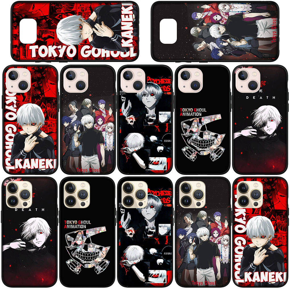 Чехол для телефона Samsung Galaxy S25 S24 S23 iPhone 16 15 Xiaomi Redmi Note 14 13 12 16E X 11 Pro Max 14C OPPO Moto Huawei Cartoon Tokyo Ghoul Cute Cover