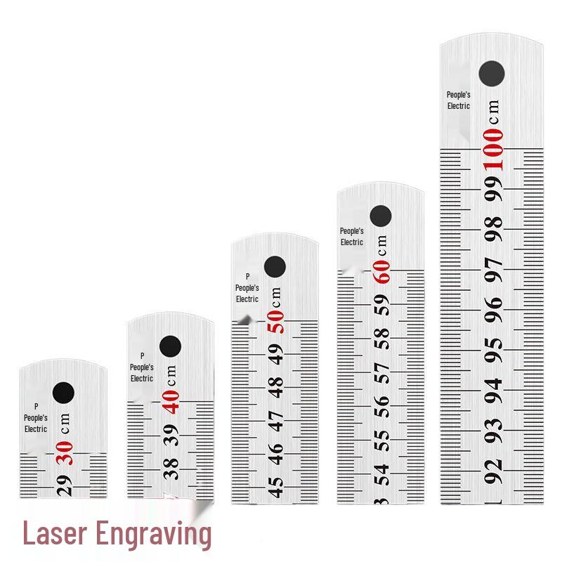Многофункциональная сверхтолстая линейка из нержавеющей стали для студентов, 15/30 см - Идеально подходит для рисования и измерений.