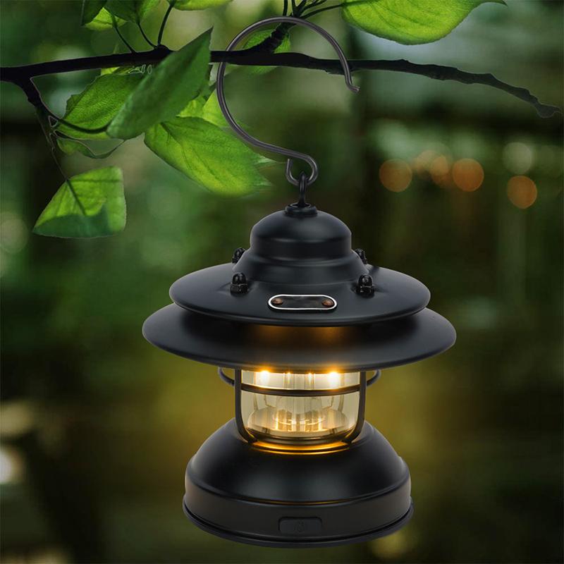 Фабричная поставка Magic Cool Tent Retro Led Vintage перезаряжаемый кемпинговый фонарь