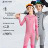 CHUYUMO Kids' Fitness Sports Base Layer Set for Autumn/Winter: Warm Skiing and Training Underwear