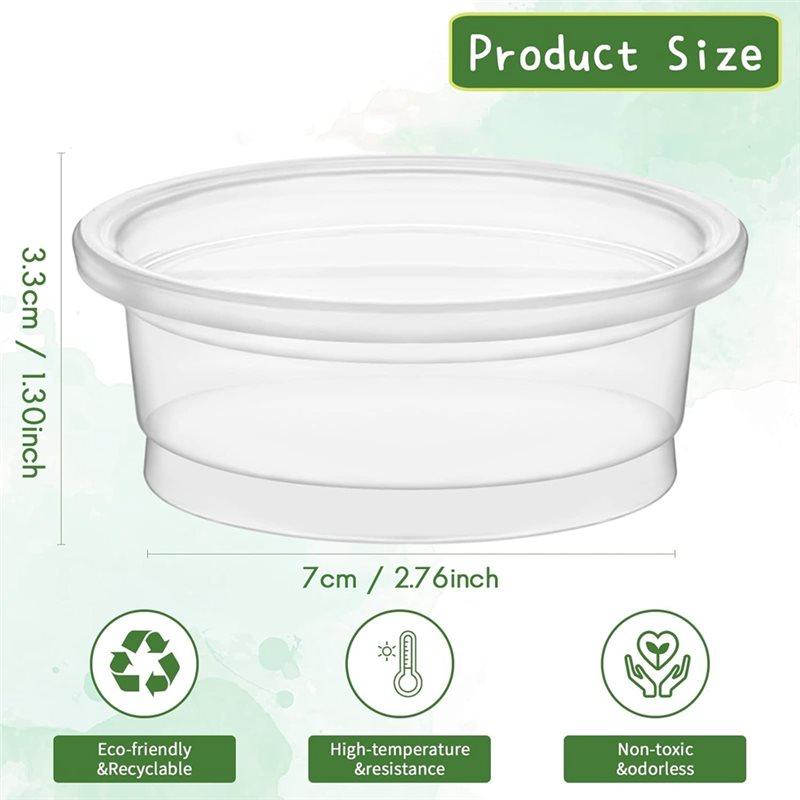 Gecko Food And Water Cups 300 Pcs Small Plastic Feeder Reptile Accessories Reptile Water Bowl