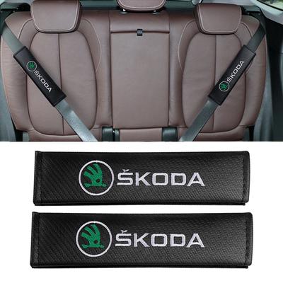 Для Kodiaq Fabia Kamiq Karoq Octavia 3 A5 A7 Rapid Scala Vrs Yeti Автомобильный стайлинг Накладки на ремень безопасности Накладка на плечевой ремень безопасности Значок