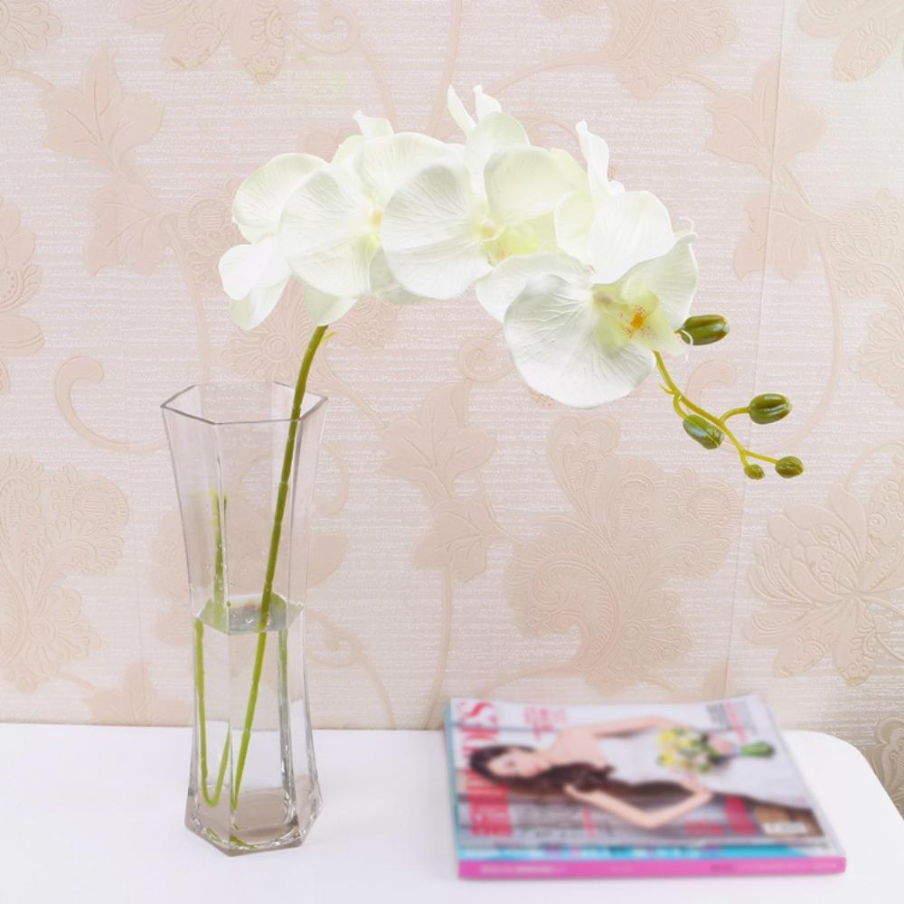 DIY Craft Butterfly Orchid Simulation Flower Fake Plant Flower Artificial Phalaenopsis Indoor