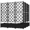 Garden Planter 5 pcs Black 120 x 120 x 125.5 cm