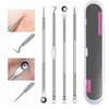 Blackhead Needle Set/Acne Treatment Tool Set  4pcs Set  Stainless Steel Acne Cleaning Tool Set