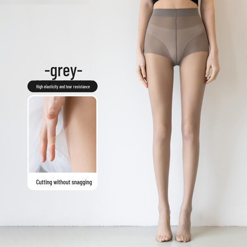 Ультратонкие невидимые черные чулки для женщин, весна/лето, телесного цвета, больших размеров