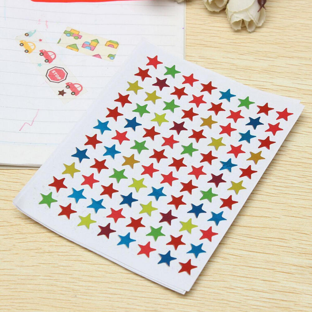 880Pcs Star Shape Stickers Labels For School Children Teacher Reward Diy Craft