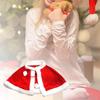 Red Velvet Cape Women Girls Santa Dress Up Christmas Cloak Shawl for Carnival Holiday Party