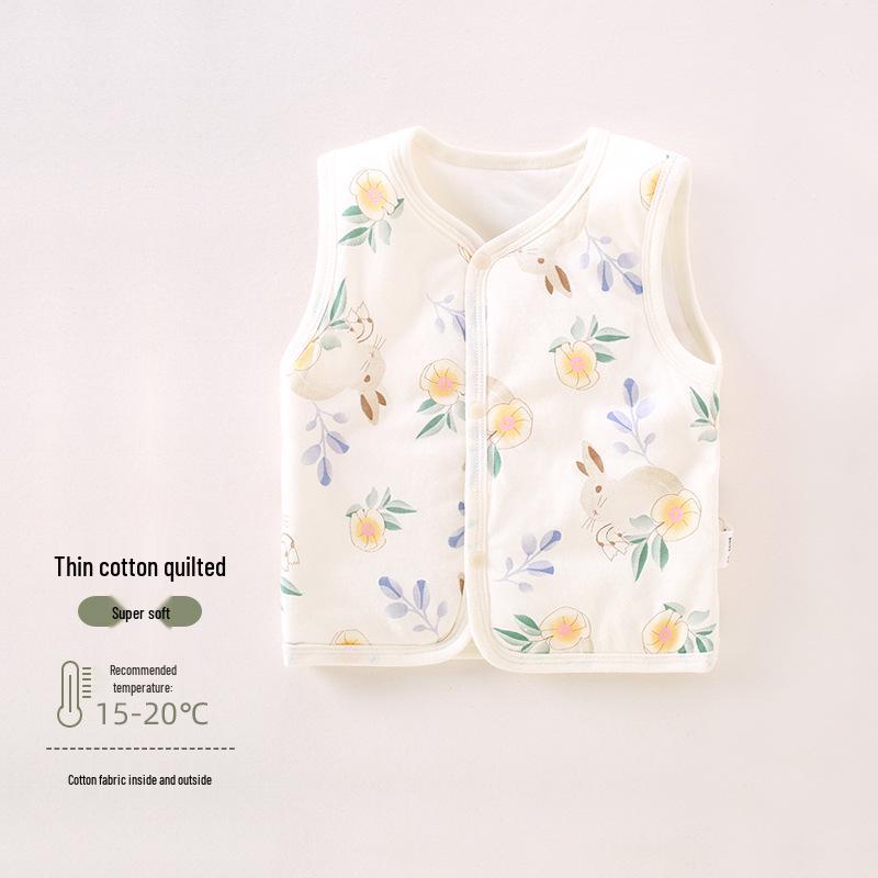 Унисекс Детский Хлопковый Утепленный Безрукавный Теплый Жилет для Осени и Зимы