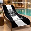 Custom Text Newcastle United FC Print Beach Towel Large Towel For Home Bathroom Beach