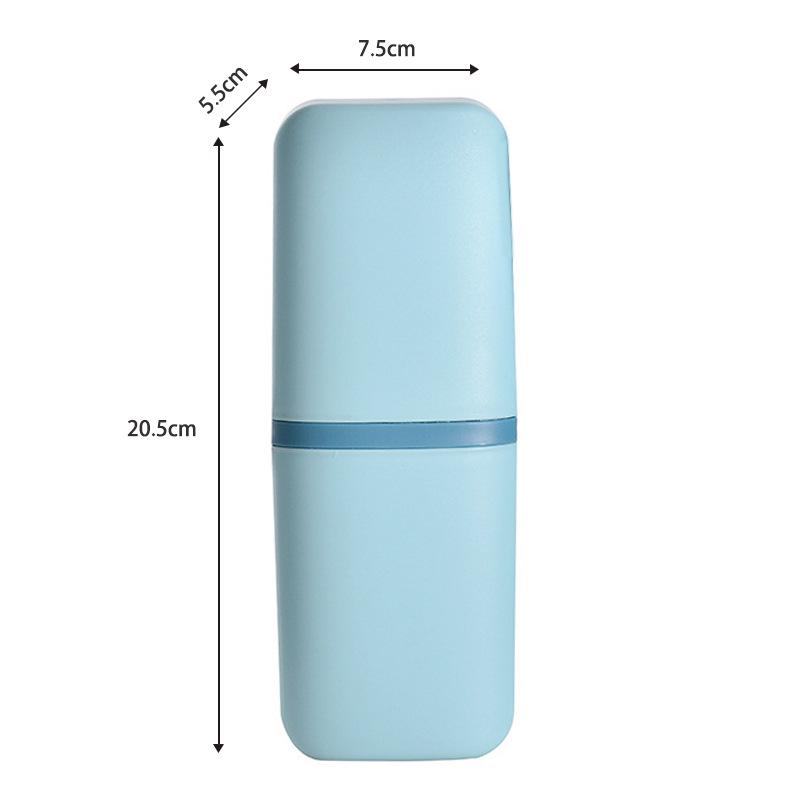 Портативный дорожный набор: зубная щетка и стакан для полоскания рта - простое бытовое хранение для пар