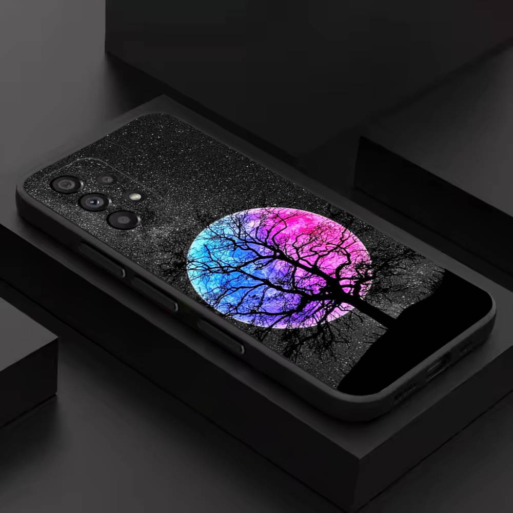 Лунная Галактика Вселенная Для Samsung S 26,25,24,23,22,30,21,10,9,Ultra,Plus,Lite,FE,4,5G Черный Мягкий Чехол Чехол для Телефона