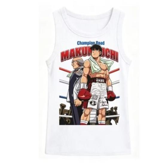 Tank Top Takamura Ippo Skull Skeleton Cartoon Anime Boxing Muay Thai Kickboxing MMA Print 3D Training Women Gym Workout Sport Sleeveless Fitness