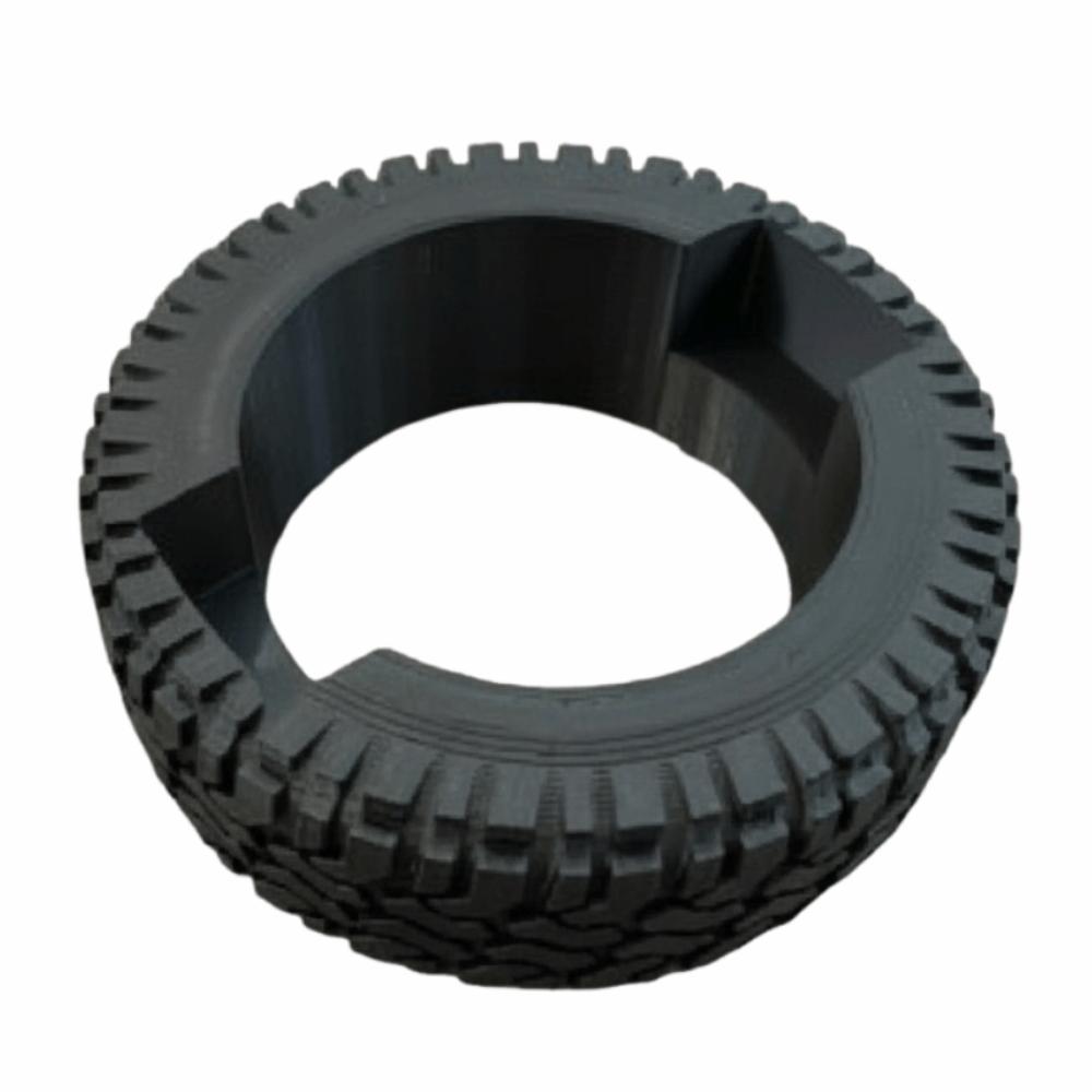 Tire-shaped Business Card Holder Creativity Black Desktops Card Display Stand Unique Novelty Name Card Organizer Room Decor