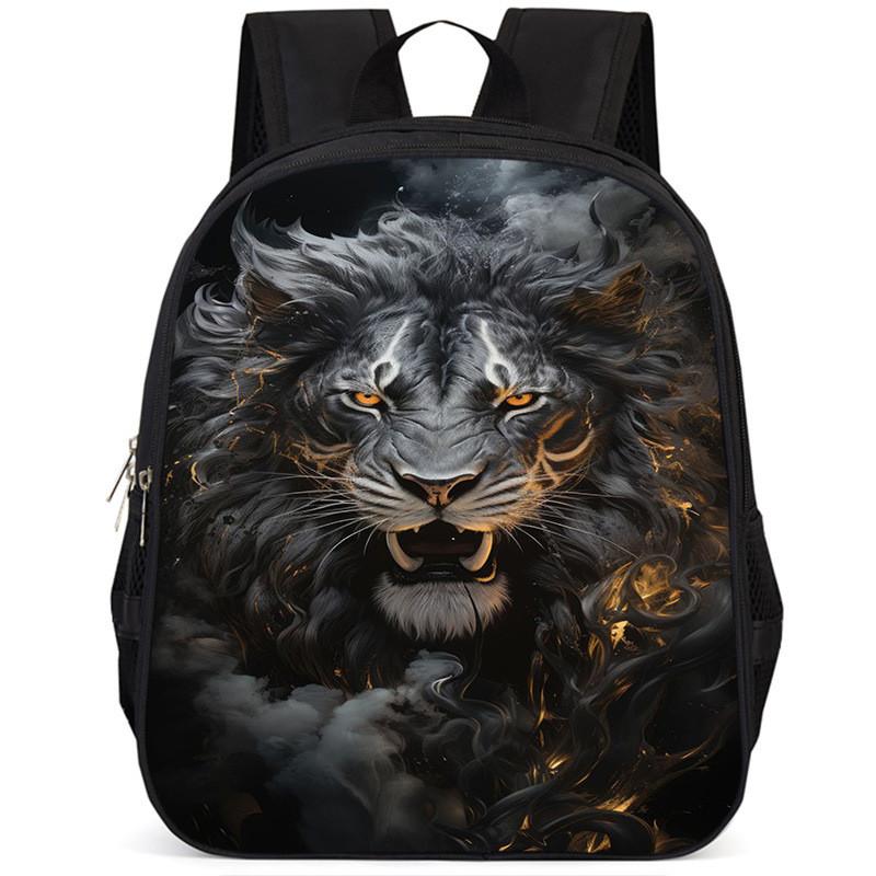 Вместительный школьный рюкзак Lion 15 дюймов из ткани Оксфорд для детей, легкий и эргономичный