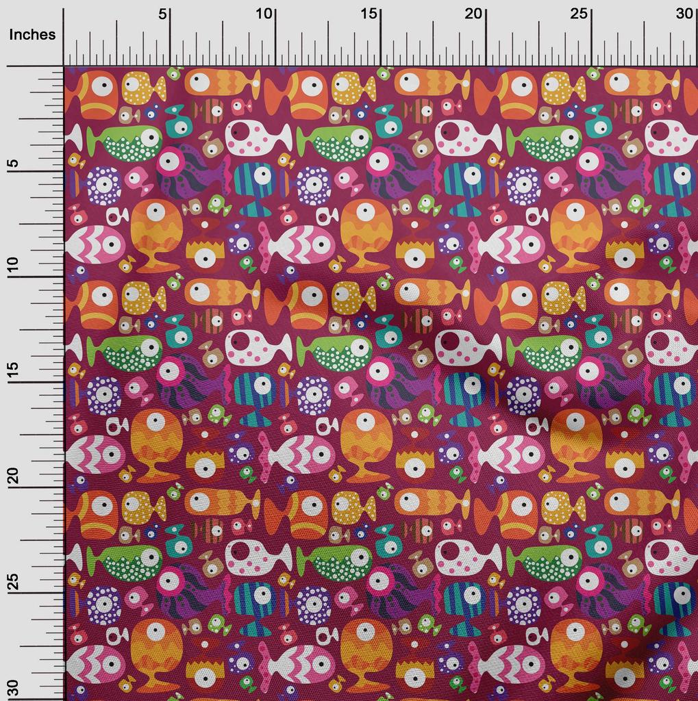 oneOone Хлопковая гибкая темно-пурпурная ткань, детская одежда своими руками, одежда для лоскутной ткани, ткань с принтом в ярдах, 40 дюймов