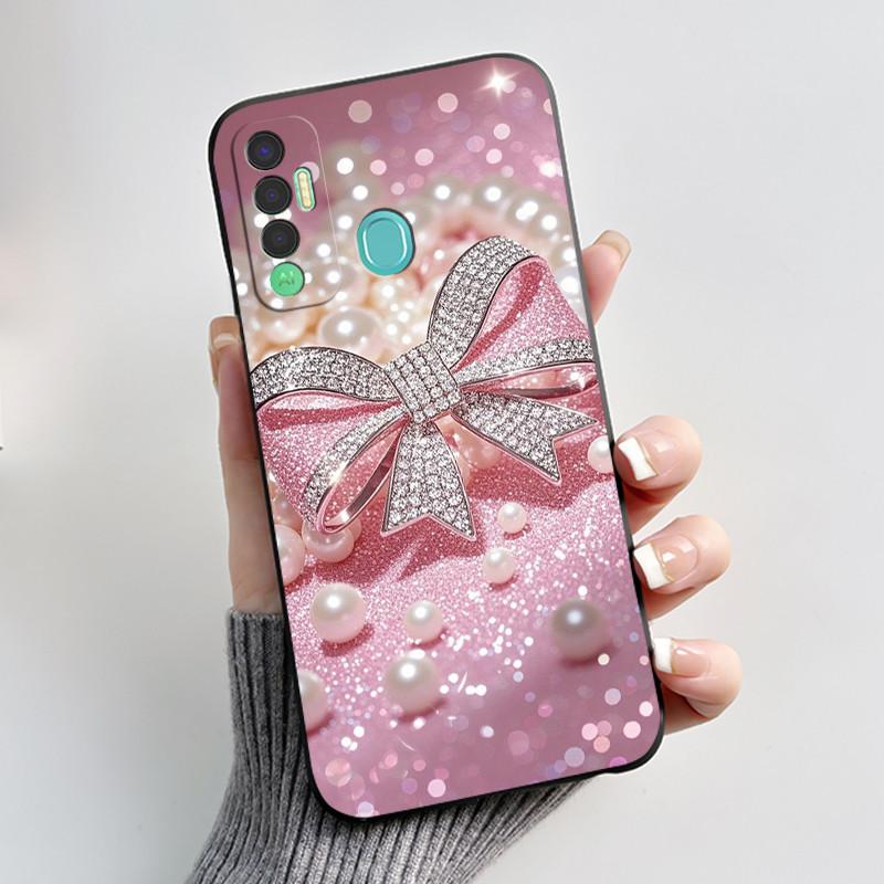 Милый Чехол Для Tecno Spark 7P Чехол Печатный Корпус Защитная Крышка Мягкий Силикон Мультяшный Корпус Телефона Fundas