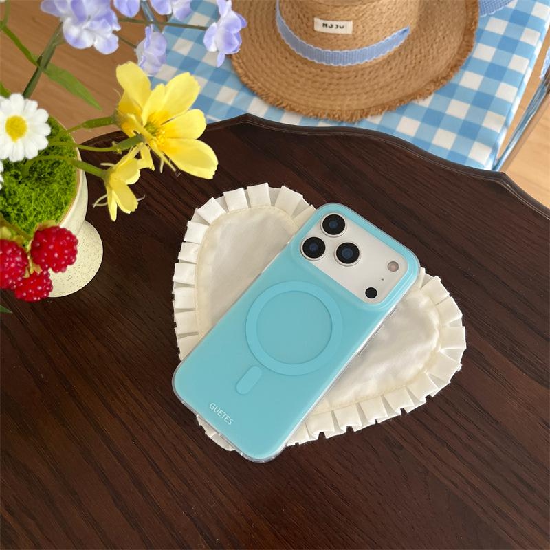 Летний дофаминовый однотонный магнитный чехол для iphone11Promax Apple 11 чехол для мобильного телефона 11 женский 11 двухслойный