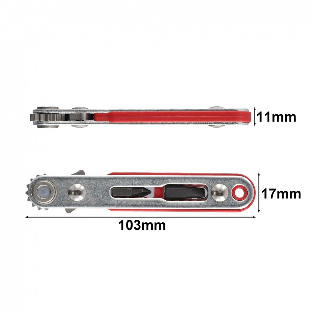 Two Way Ratchet Screwdriver Set Corner Bend Multifunctional