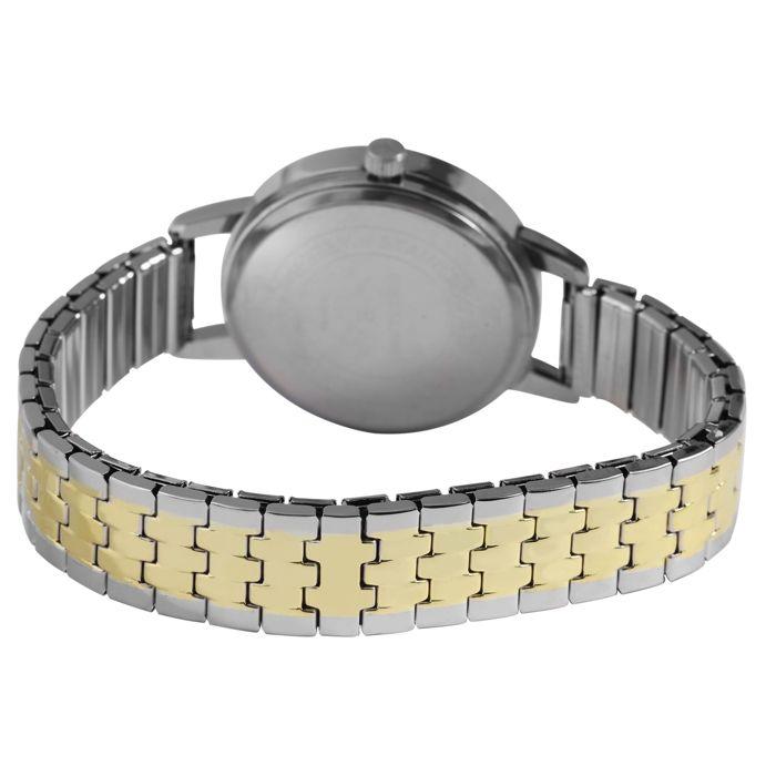 Montre - EXCELLANC - Nayla - Femme - Boîtier 35 mm - Bracelet acier bicolore extensible