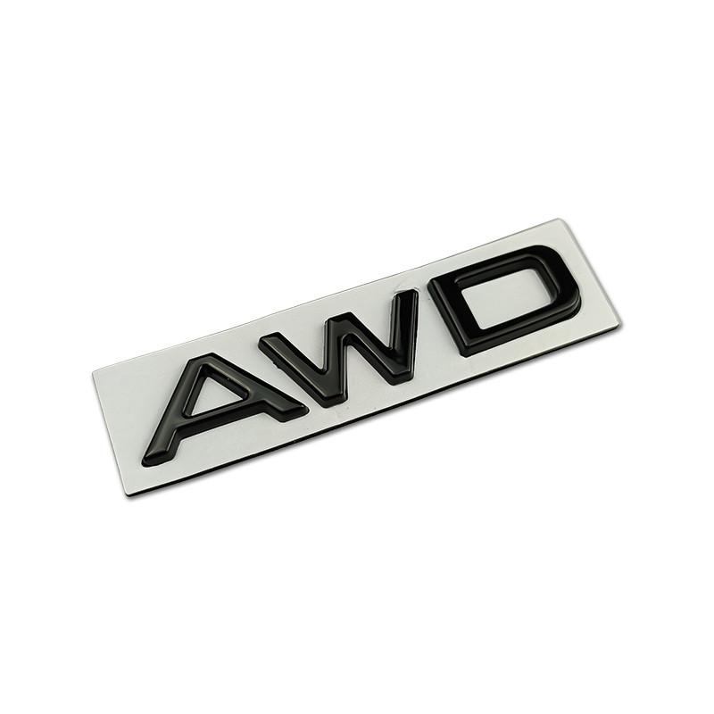 AWD Logo Car Rear Trunk Badge Whole Body Emblem Sticker for Lexus Nx200t Ct200h Lm Rx Gs 570 Gx Rx350 Gx470 Es350CD0