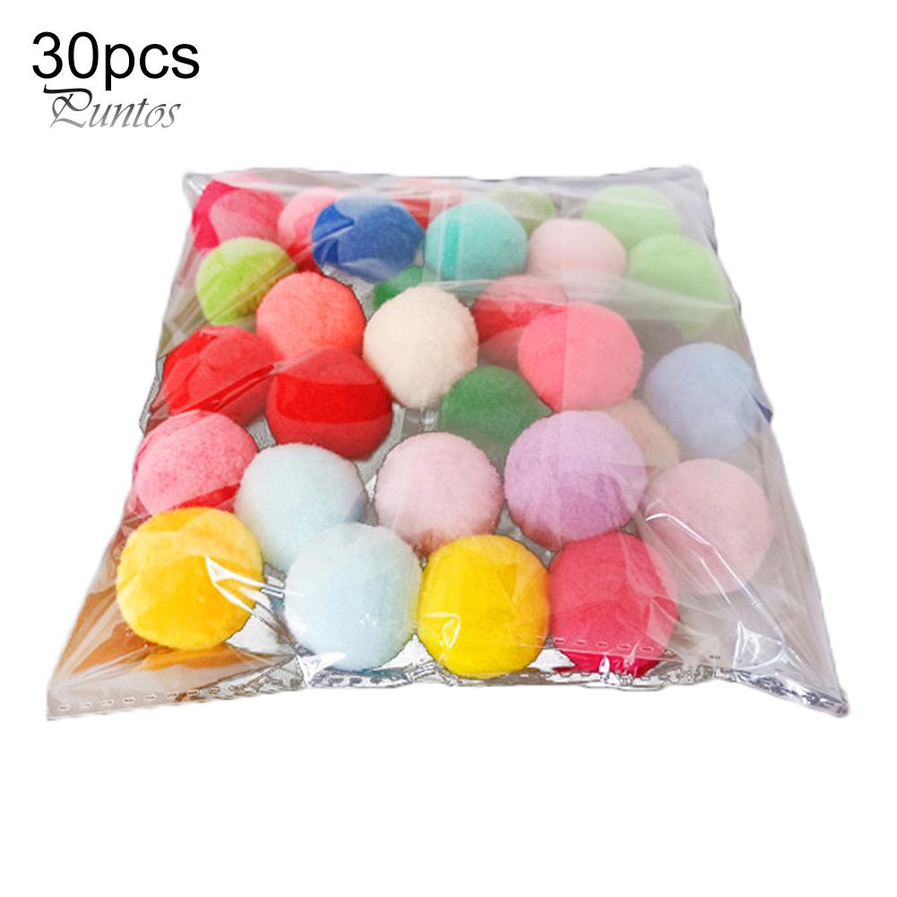 Плюшевые шары для игр с кошкой,10/20/30 штук