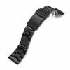 MiLTAT 22mm Stainless Steel Hexad Oyster Bracelet with DLC Black V-Clasp and Straight Ends